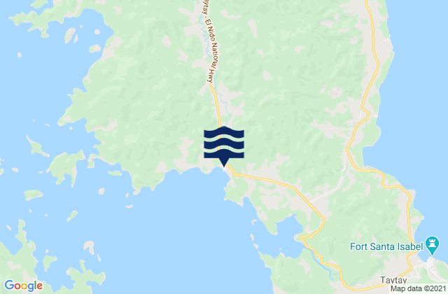 Karte der Gezeiten Pancol, Philippines