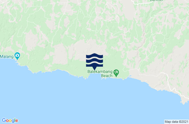 Karte der Gezeiten Pandanrejokrajan, Indonesia