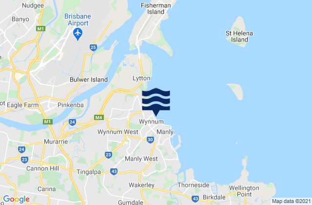 Karte der Gezeiten Pandanus Beach, Australia