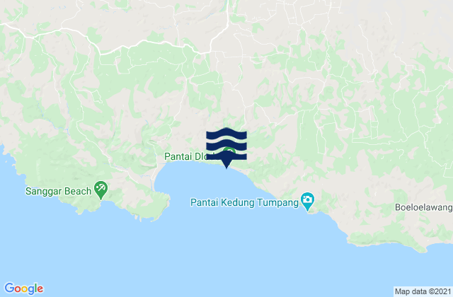Karte der Gezeiten Panggunguni, Indonesia