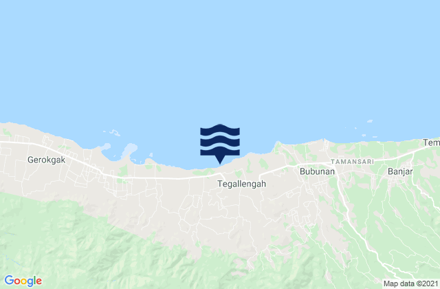 Karte der Gezeiten Pangkungparuk, Indonesia