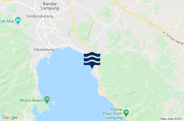 Karte der Gezeiten Panjang, Indonesia