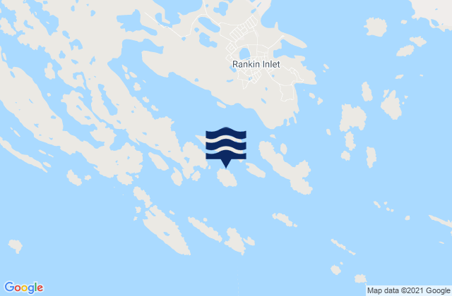 Karte der Gezeiten Panorama Island, Canada