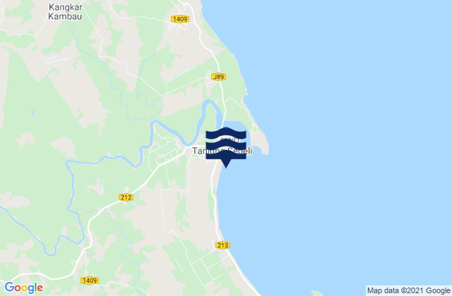 Karte der Gezeiten Pantai Ru Rebah, Malaysia