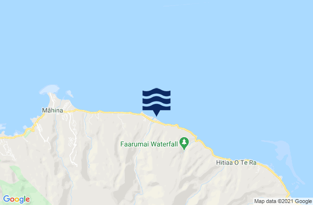 Karte der Gezeiten Papenoo, French Polynesia