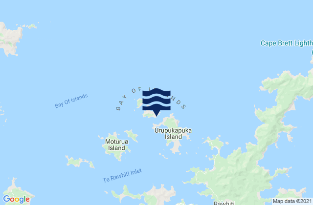 Karte der Gezeiten Paradise Bay (Oneura Bay), New Zealand