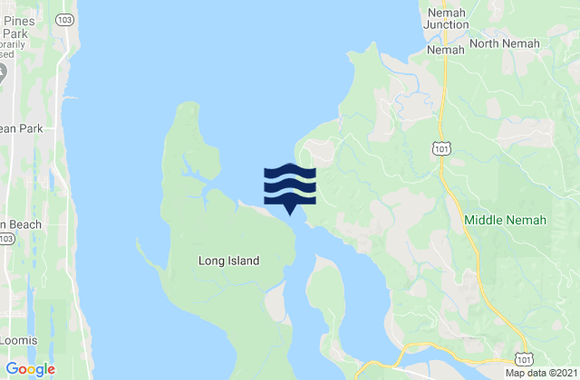 Karte der Gezeiten Paradise Point (Long Island), United States