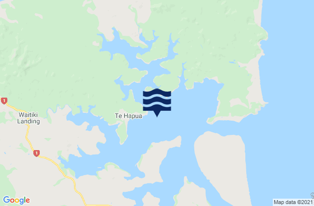 Karte der Gezeiten Parengarenga Harbour, New Zealand