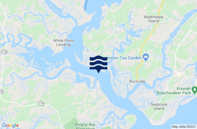 Karte der Gezeiten Park Island (Tom Point Creek), United States