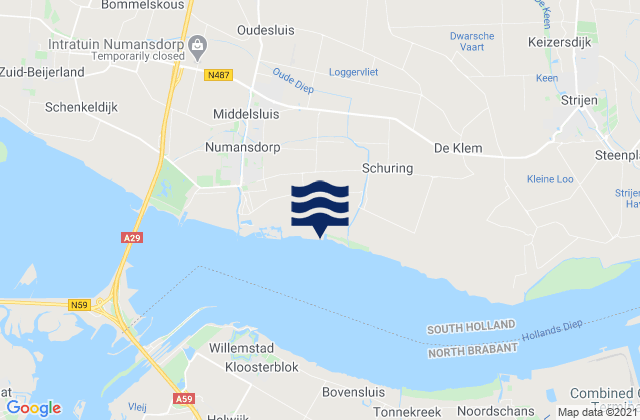 Karte der Gezeiten Parkhaven, Netherlands
