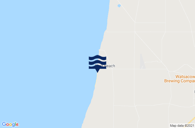 Karte der Gezeiten Parsons Beach, Australia