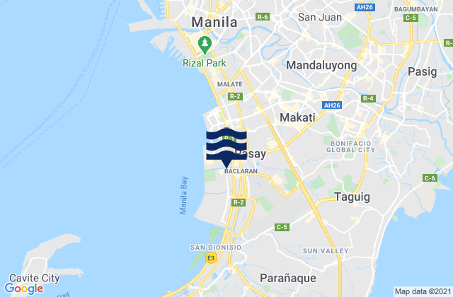 Karte der Gezeiten Pateros, Philippines
