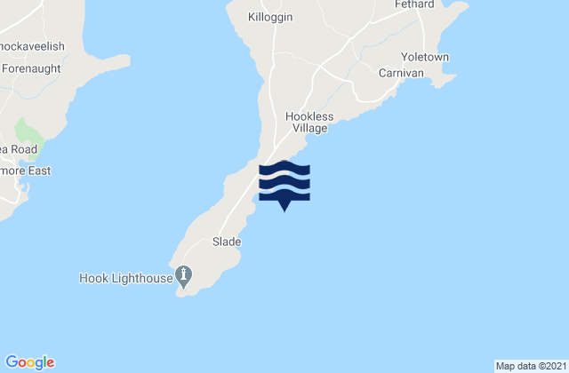 Karte der Gezeiten Patrick’s Bay, Ireland