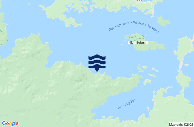 Karte der Gezeiten Paua Beach, New Zealand