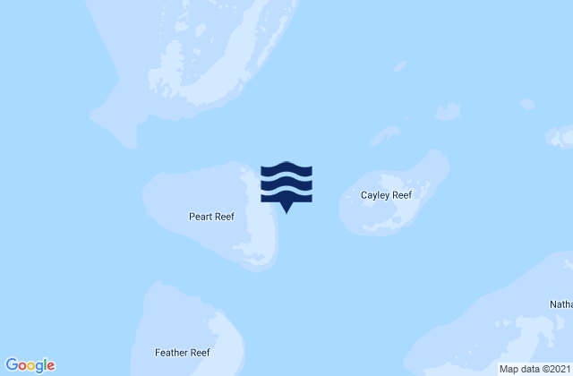 Karte der Gezeiten Peart Reef, Australia