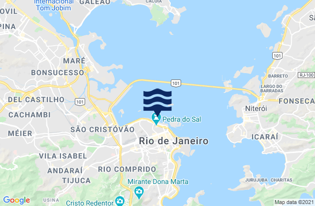 Karte der Gezeiten Pedra do Sal, Brazil