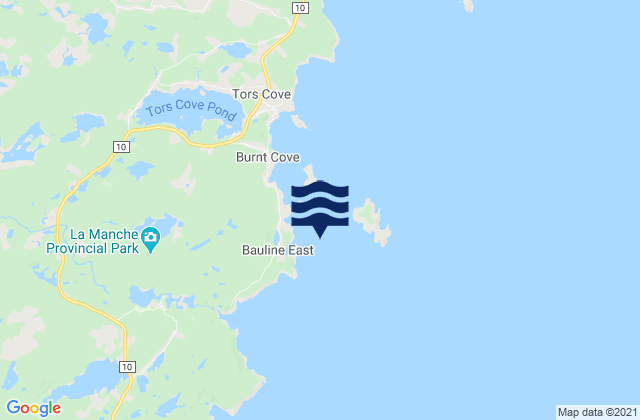 Karte der Gezeiten Pee Pee Island, Canada