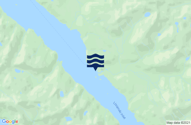 Karte der Gezeiten Pelican Harbor Lisianski Inlet Ak, United States