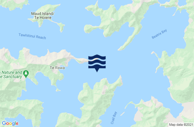 Karte der Gezeiten Pelorus Sound Entrance, New Zealand