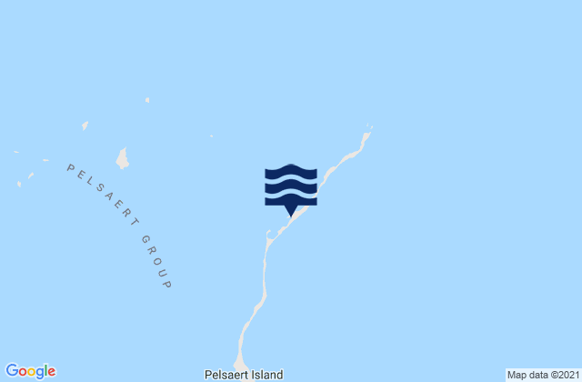 Karte der Gezeiten Pelsaert Island, Australia
