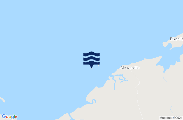 Karte der Gezeiten Pemberton Island, Australia