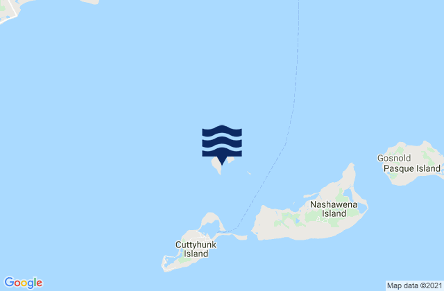Karte der Gezeiten Penikese Island, United States