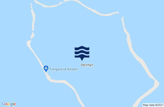 Karte der Gezeiten Penrhyn (Tongareva) Island, Kiribati