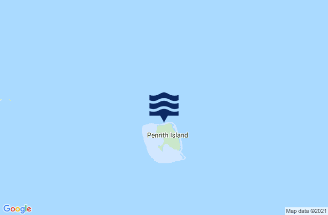 Karte der Gezeiten Penrith Island, Australia
