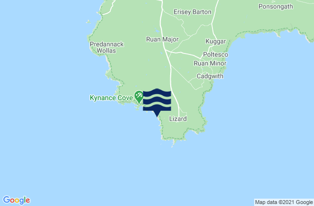 Karte der Gezeiten Pentreath Beach, United Kingdom