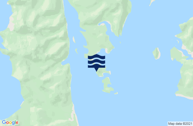 Karte der Gezeiten Península El Cisne, Chile