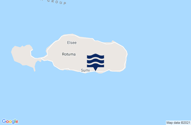 Karte der Gezeiten Pepjei, Fiji