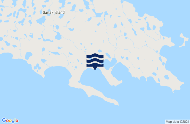 Karte der Gezeiten Peterson Bay, United States