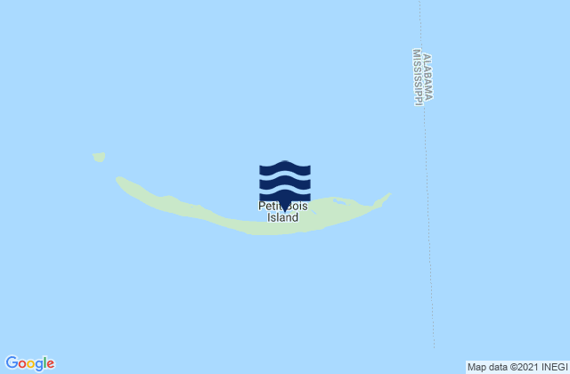 Karte der Gezeiten Petit Bois Island Mississippi Sound, United States