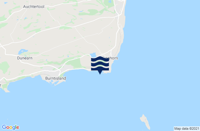 Karte der Gezeiten Pettycur Bay Beach, United Kingdom