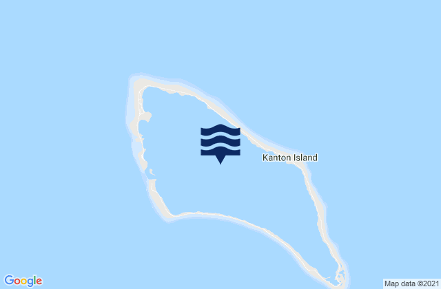 Karte der Gezeiten Phoenix Islands, Kiribati