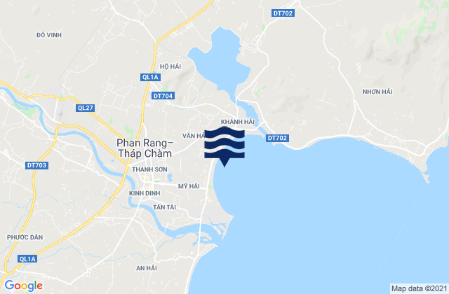 Karte der Gezeiten Phường Mỹ Bình, Vietnam