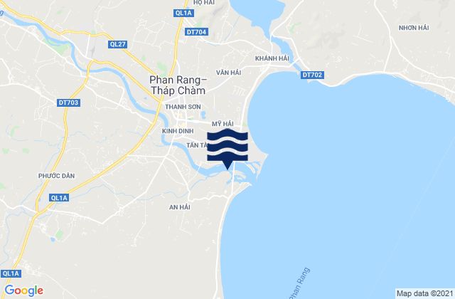 Karte der Gezeiten Phường Phủ Hà, Vietnam