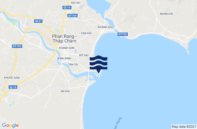 Karte der Gezeiten Phường Đông Hải, Vietnam
