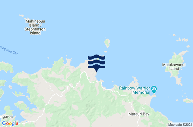 Karte der Gezeiten Piapia Bay, New Zealand