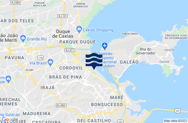 Karte der Gezeiten Pico da Barra, Brazil