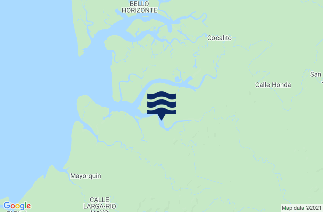 Karte der Gezeiten Pico de Loro, Colombia