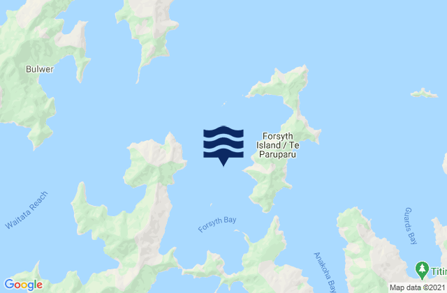 Karte der Gezeiten Pigeon Bay, New Zealand