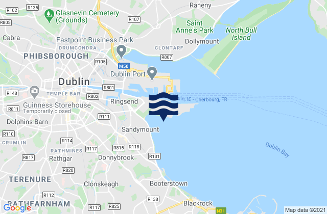 Karte der Gezeiten Pigeon House Harbour, Ireland