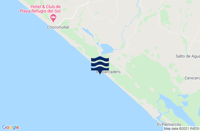 Karte der Gezeiten Pijijiapan, Mexico