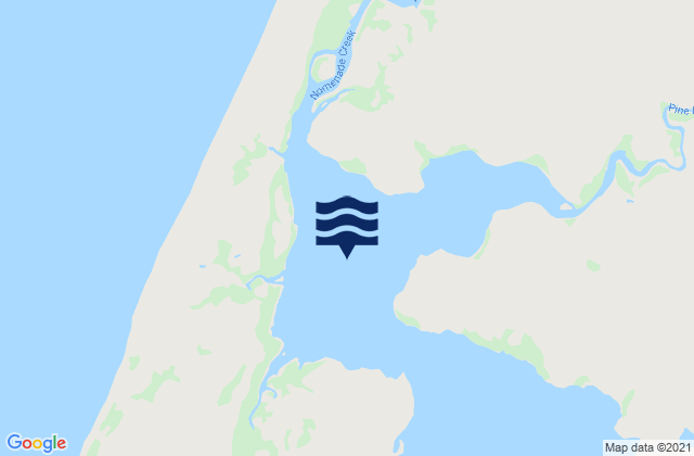 Karte der Gezeiten Pine River Bay, Australia