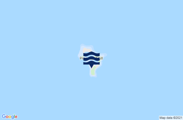 Karte der Gezeiten Pingelap, Micronesia