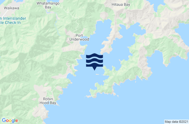 Karte der Gezeiten Pipi Bay, New Zealand