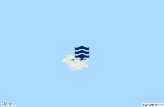 Karte der Gezeiten Pitcairn