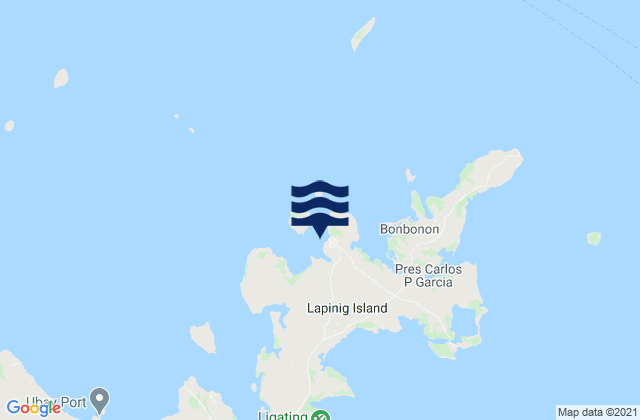 Karte der Gezeiten Pitogo, Philippines