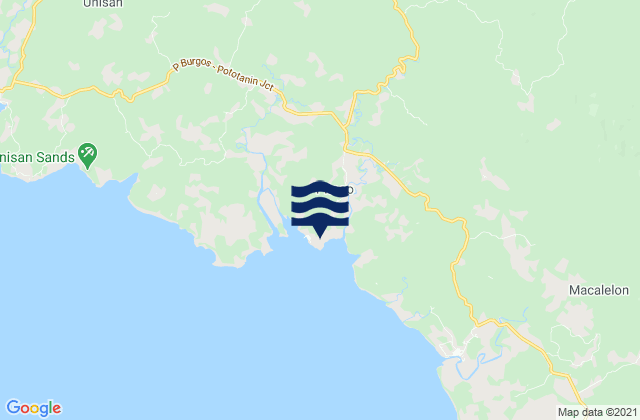 Karte der Gezeiten Pitogo, Philippines